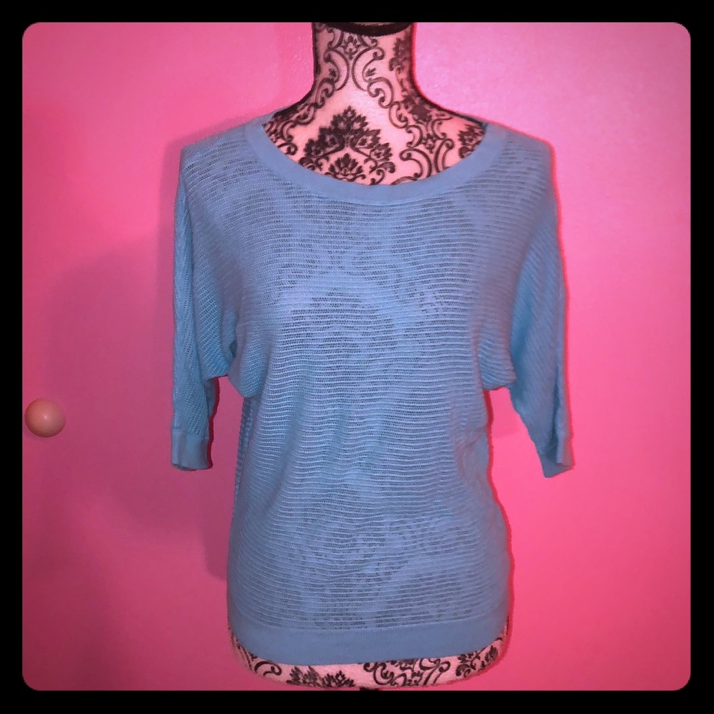 ⭐️Express Sheer 3/4 Sleeve Top Medium